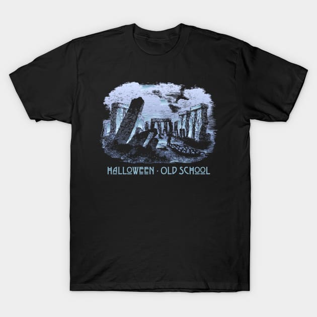 Halloween Old School - Stonehenge T-Shirt by hauntedjack